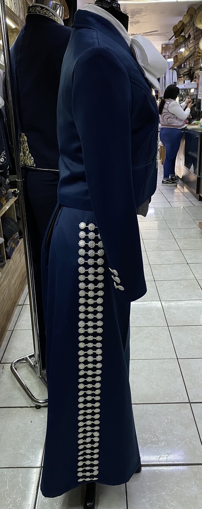 TRAJE DE CHARRA AZUL GALA COMPLETA 