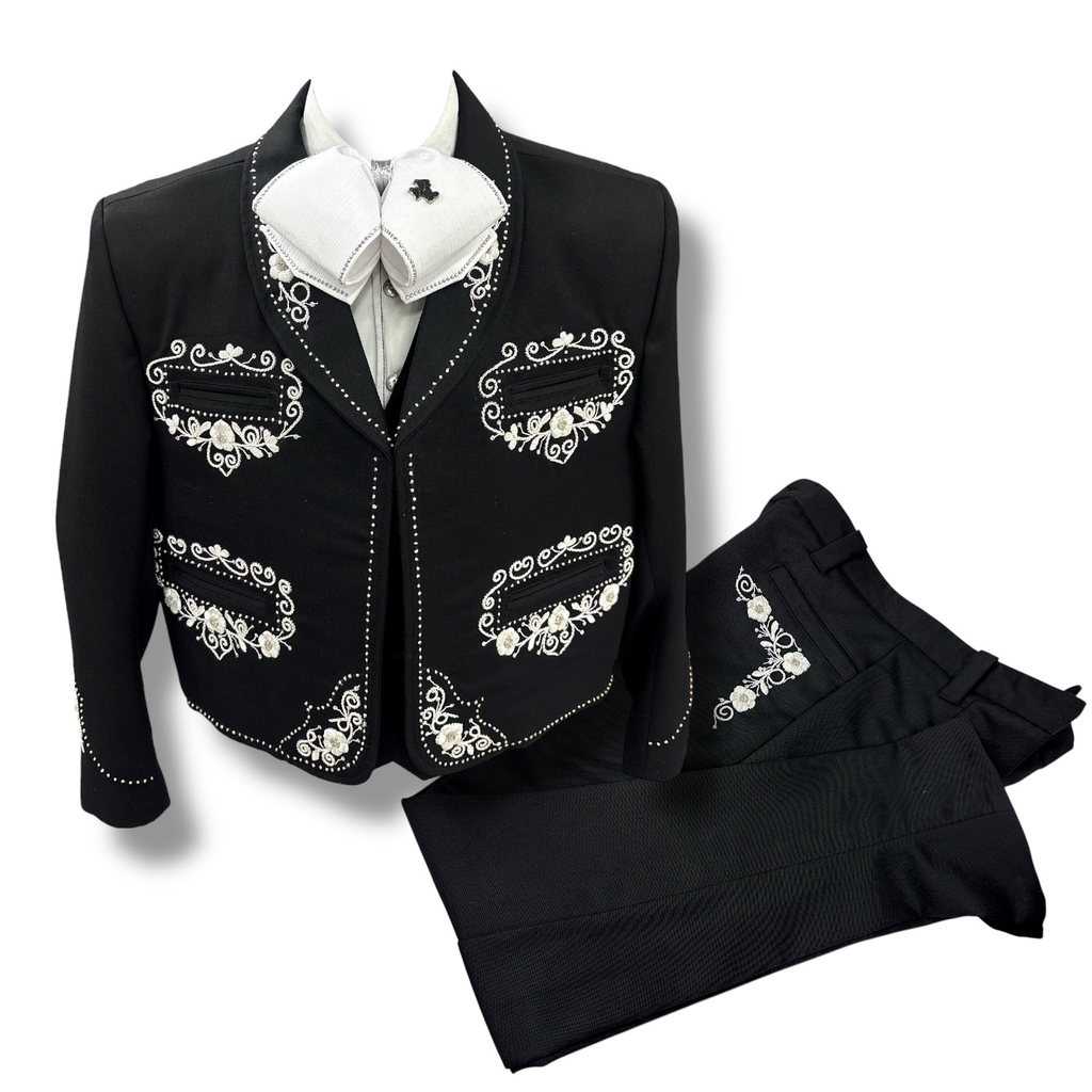 TRAJE CANUTILLO NEGRO GALA COMPLETA TALLA XL, 38X32