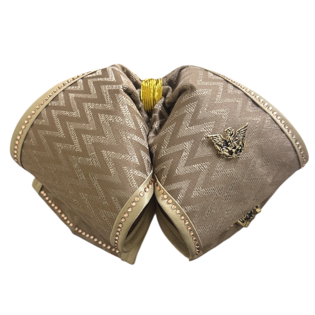 MOÑO CAFE CON BIES Y PIEDRAS ADULTO