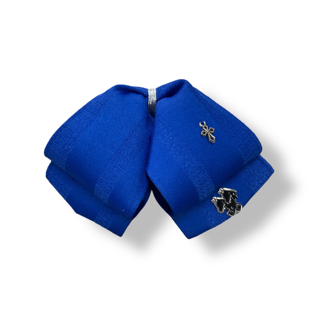 MOÑO AZUL LISO JUVENIL 