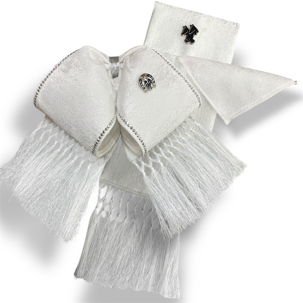 MOÑO BLANCO CON FAJILLA Y PAÑUELO ADULTO