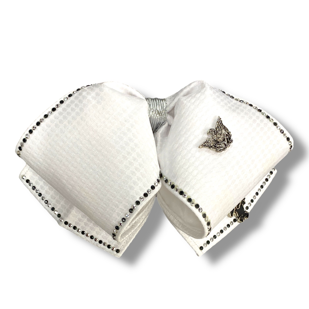 MOÑO BLANCO CON PIEDRAS ADULTO