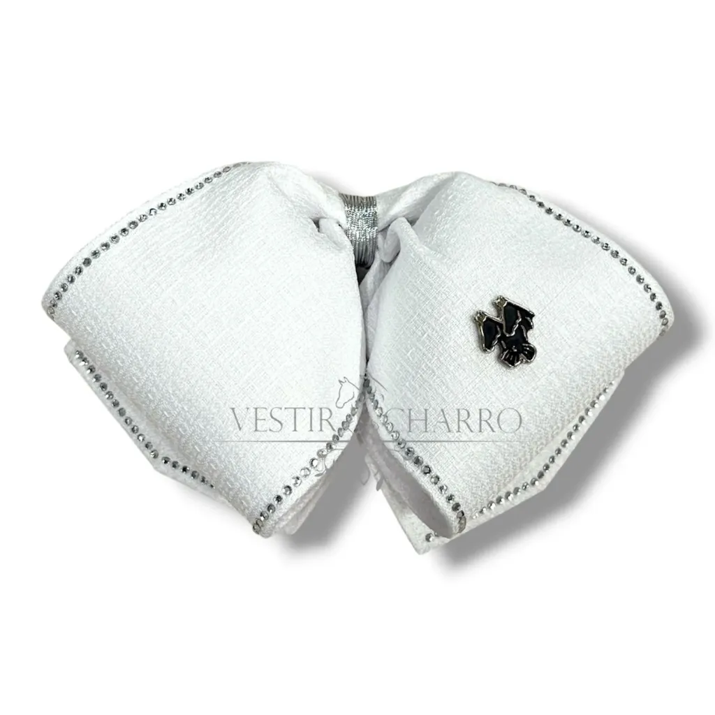 MOÑO BLANCO CON PIEDRAS ADULTO (Opción 1)