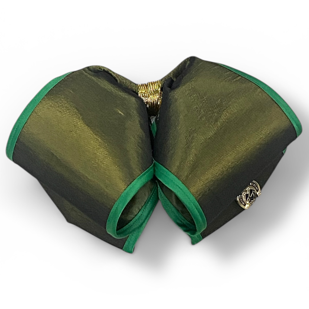 MOÑO VERDE BIES ALREDEDOR ADULTO