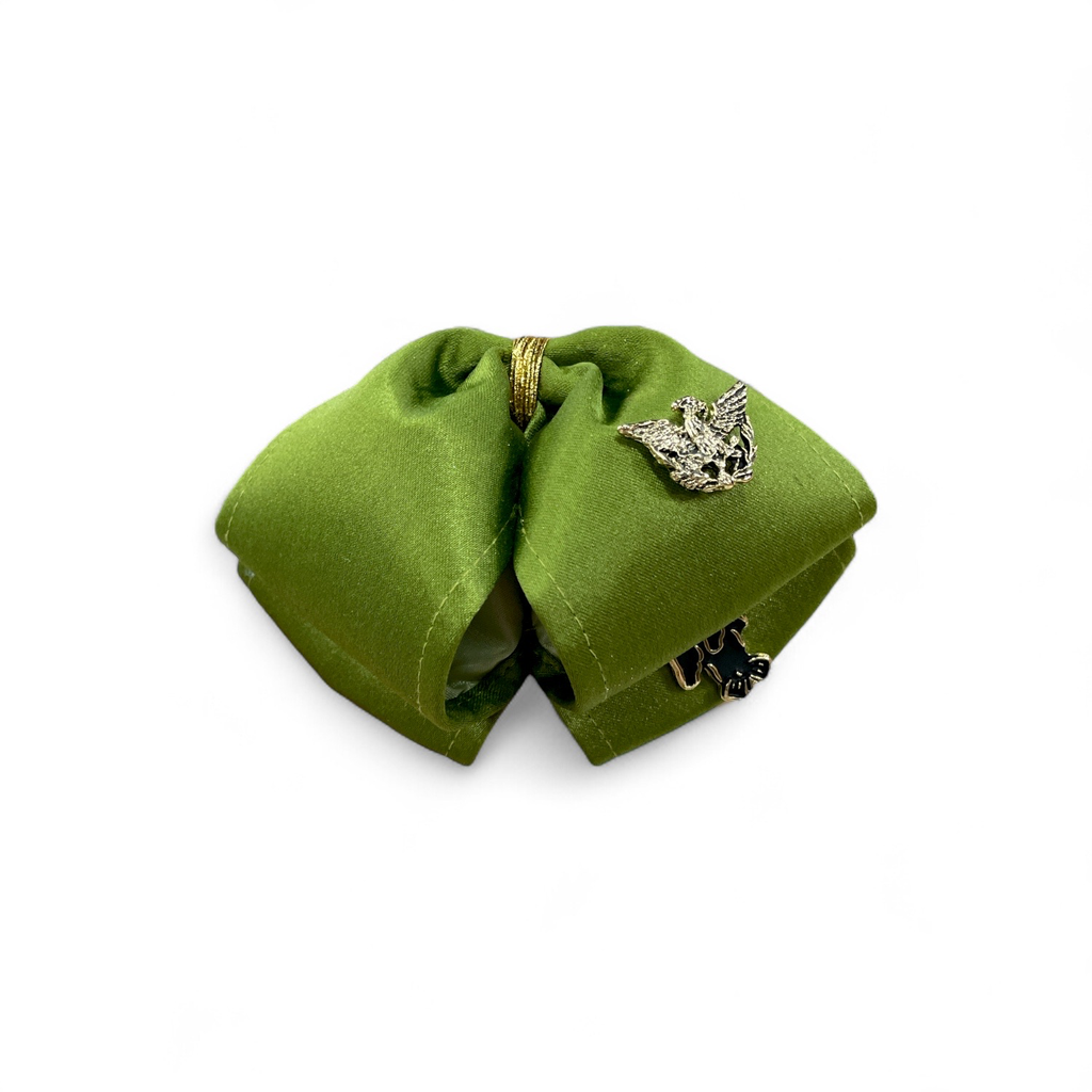 MOÑO VERDE CON DISEÑO NIÑO 3-5