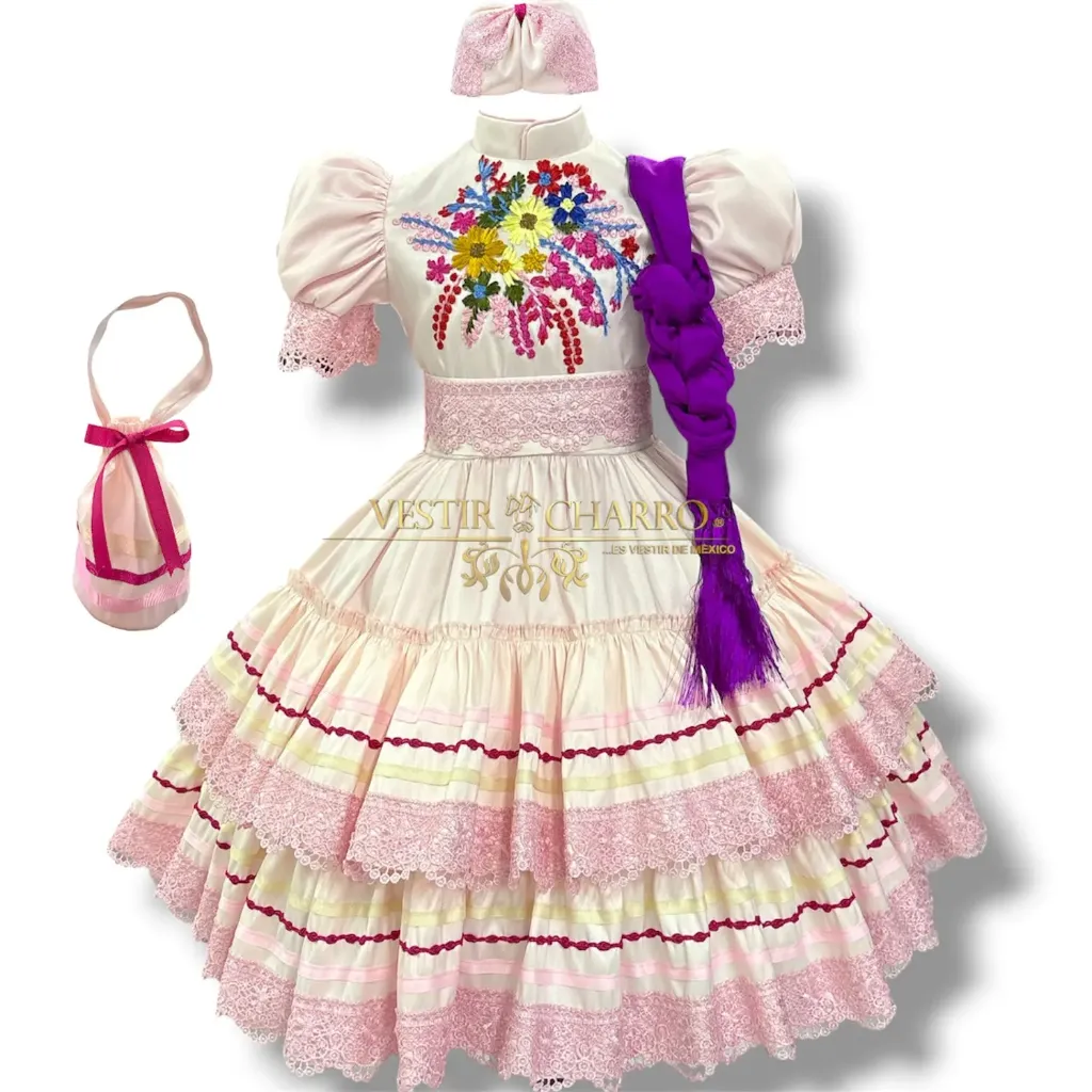 VESTIDO ESCARAMUZA TALLA 5 