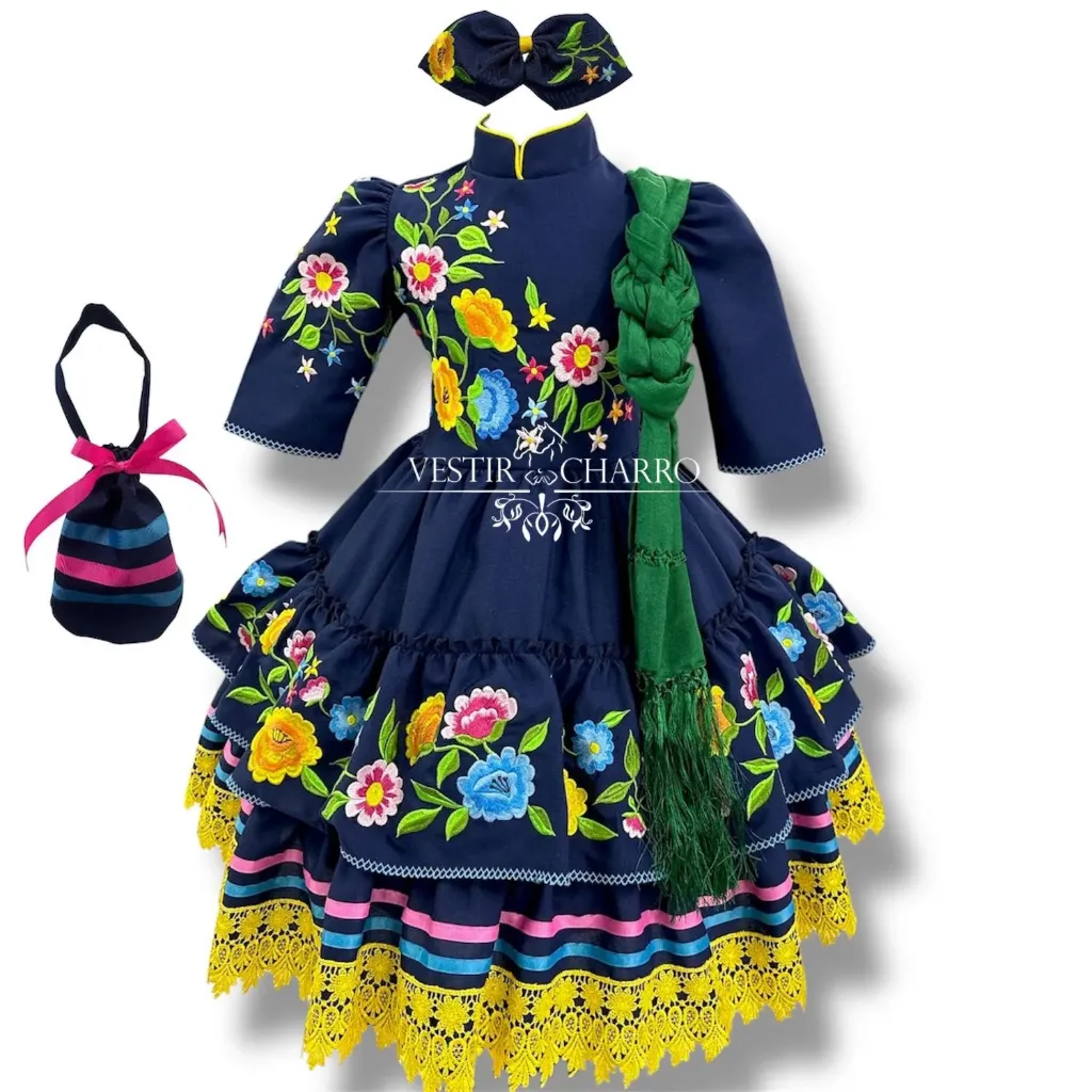 VESTIDO ESCARAMUZA TALLA 5 