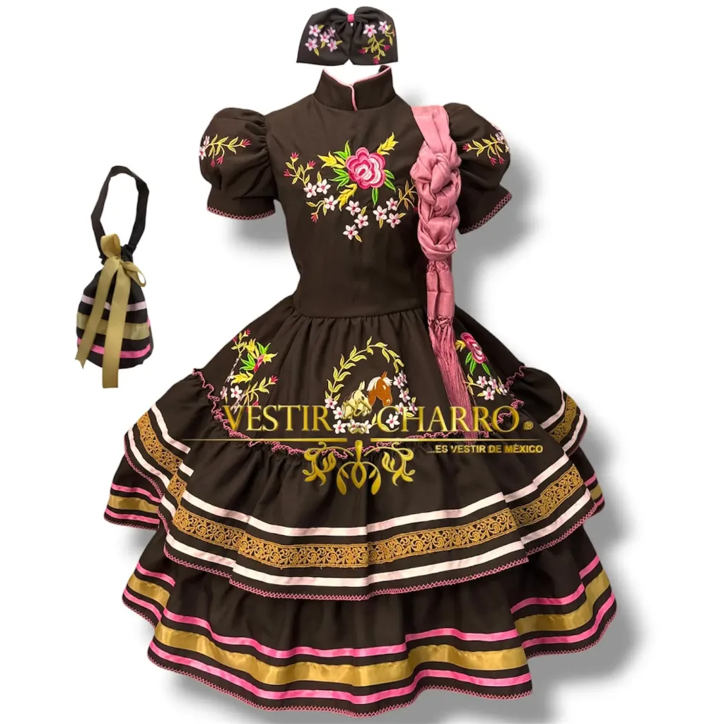 VESTIDO ESCARAMUZA TALLA 5 