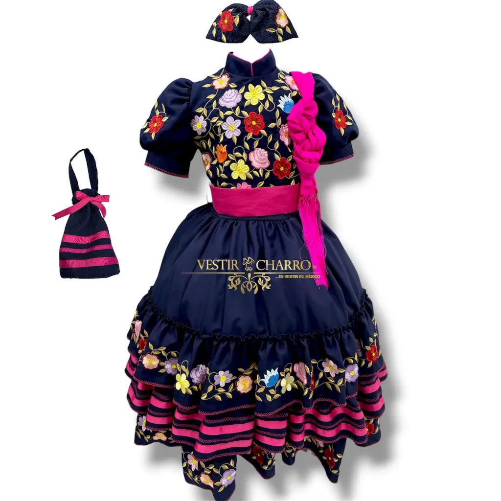 VESTIDO ESCARAMUZA TALLA 8