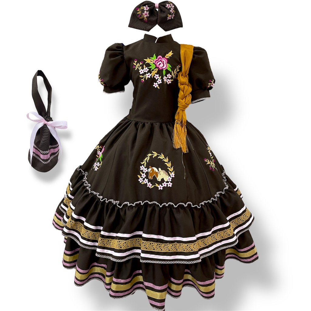 VESTIDO ESCARAMUZA TALLA 8