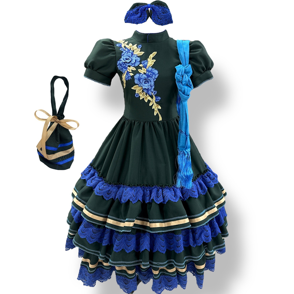 VESTIDO ESCARAMUZA TALLA 10