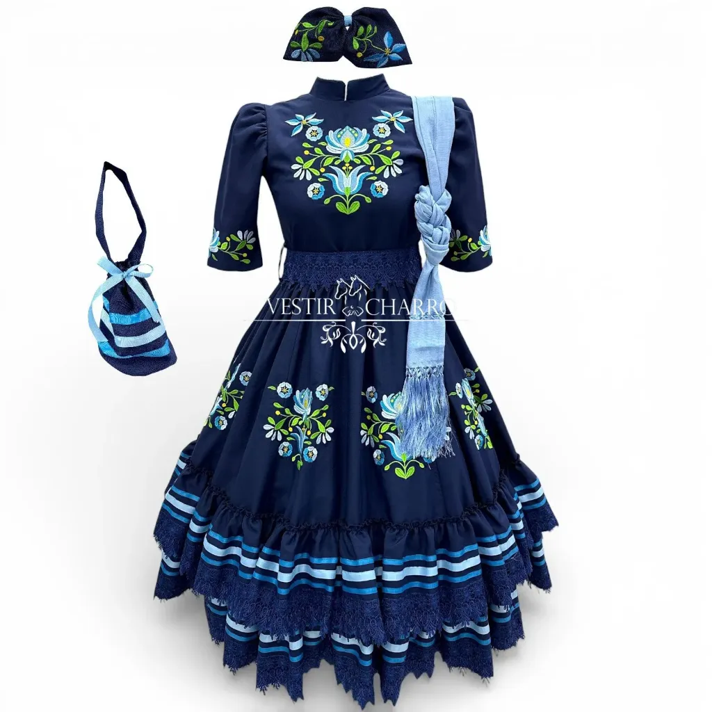 VESTIDO ESCARAMUZA TALLA 10