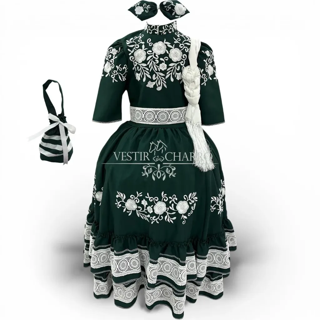 VESTIDO ESCARAMUZA TALLA 10