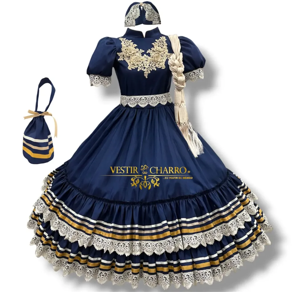VESTIDO ESCARAMUZA TALLA 10