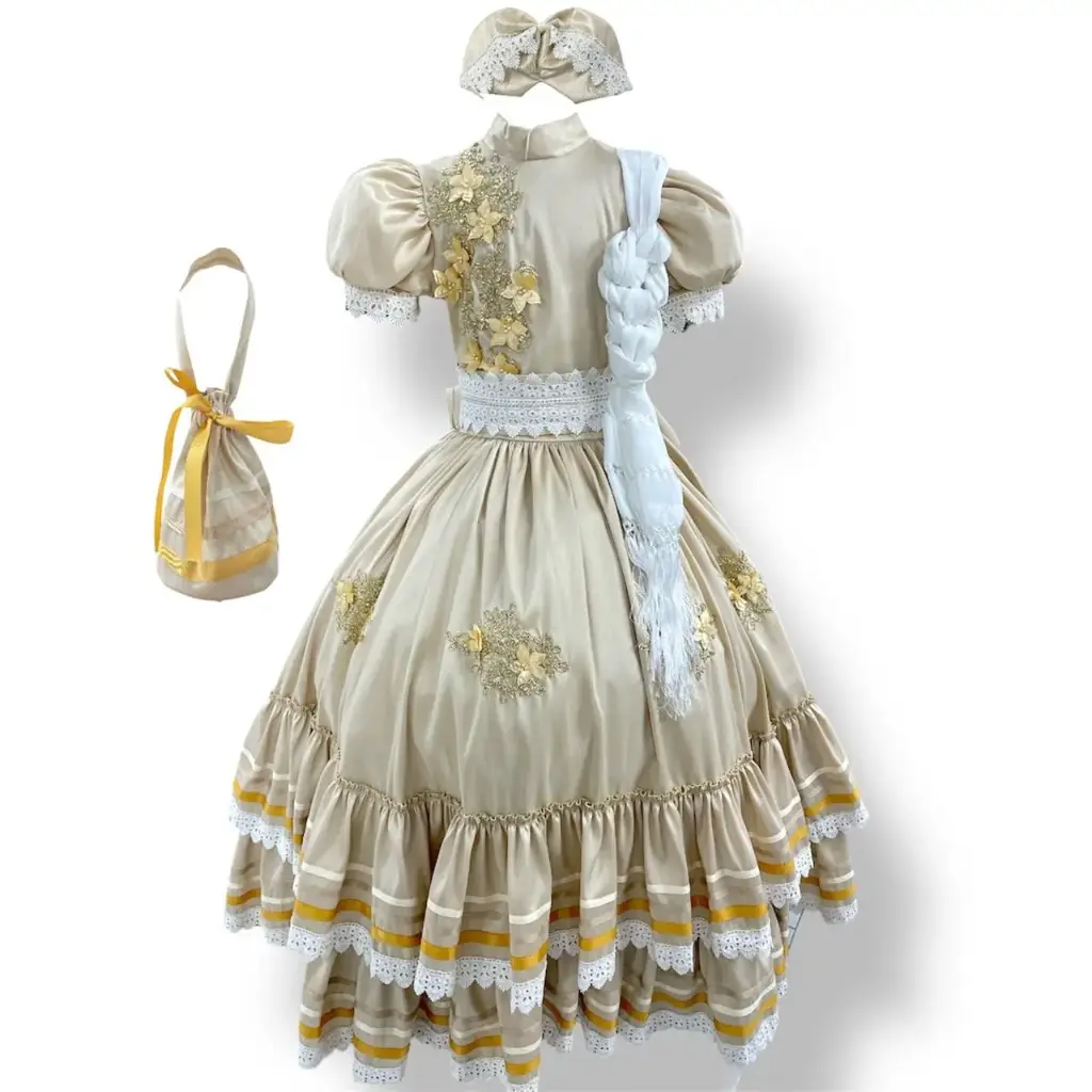 VESTIDO ESCARAMUZA TALLA EXTRA CHICA