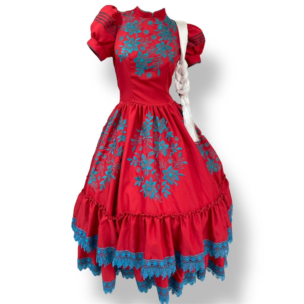 VESTIDO ESCARAMUZA TALLA MEDIANA