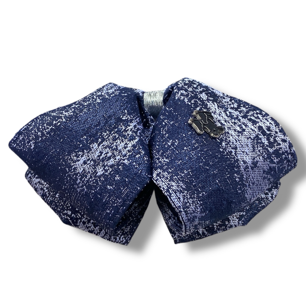 MOÑO AZUL CON DISEÑO ADULTO (Opción 4)