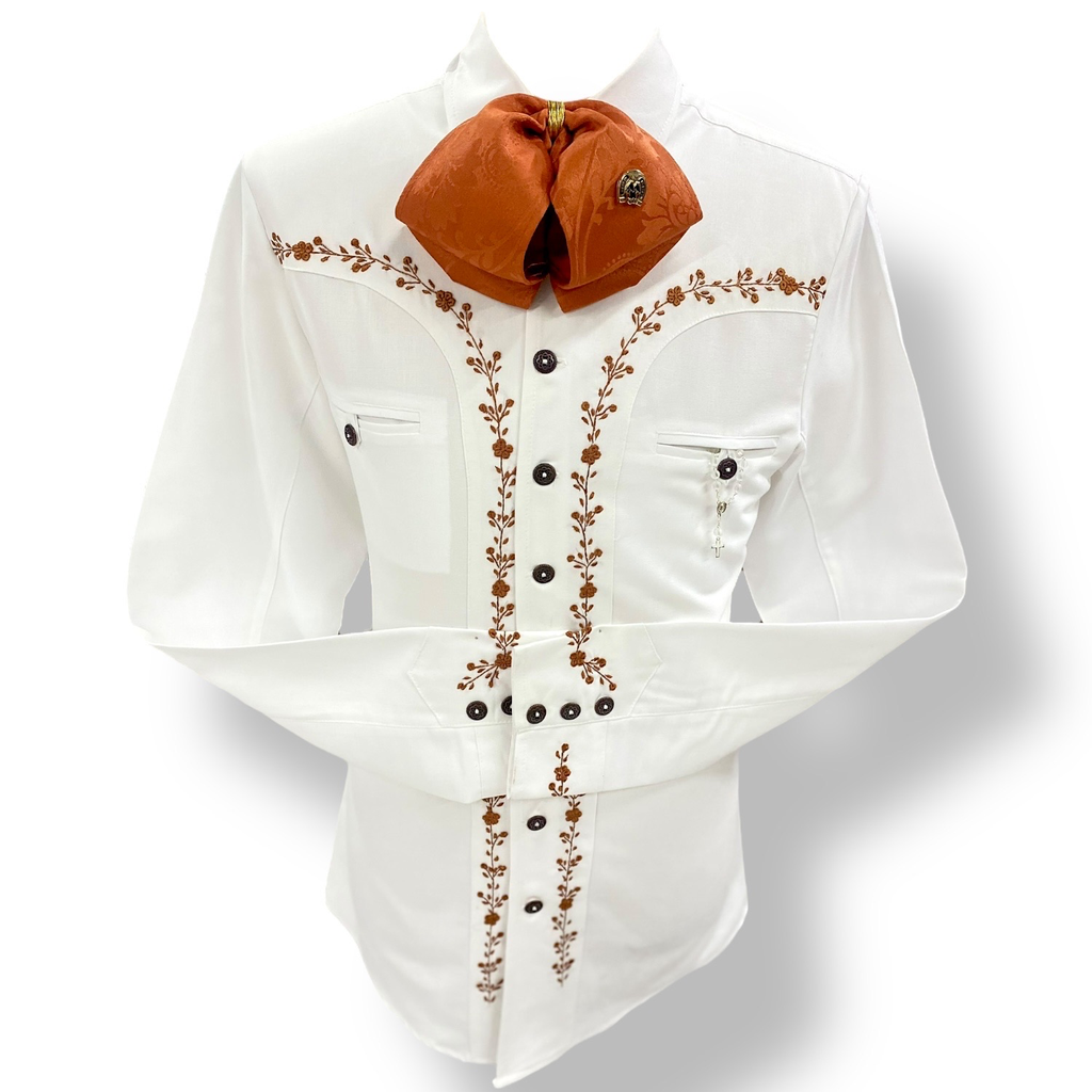 CAMISA BORDADO ROCOCO TALLA 40 