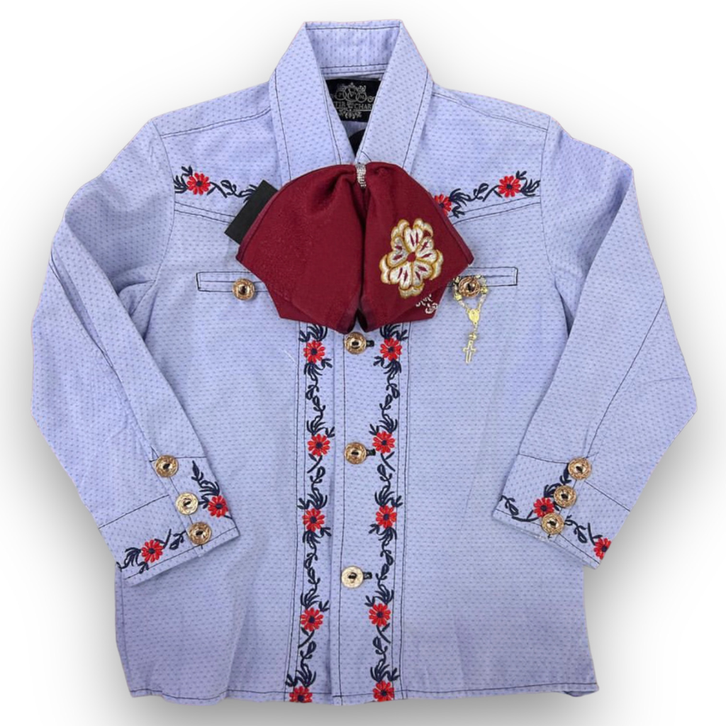 [142003NA0112] CAMISA BORDADO ROCOCO TALLA 12 (Opción 1)