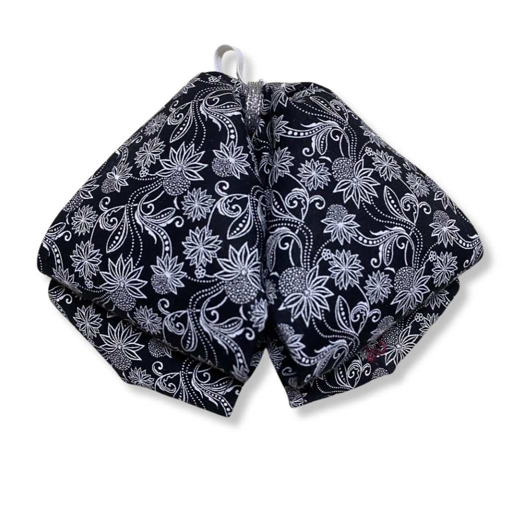 MOÑO NEGRO CON DISEÑO 8-10 NIÑO  (Opción 1)