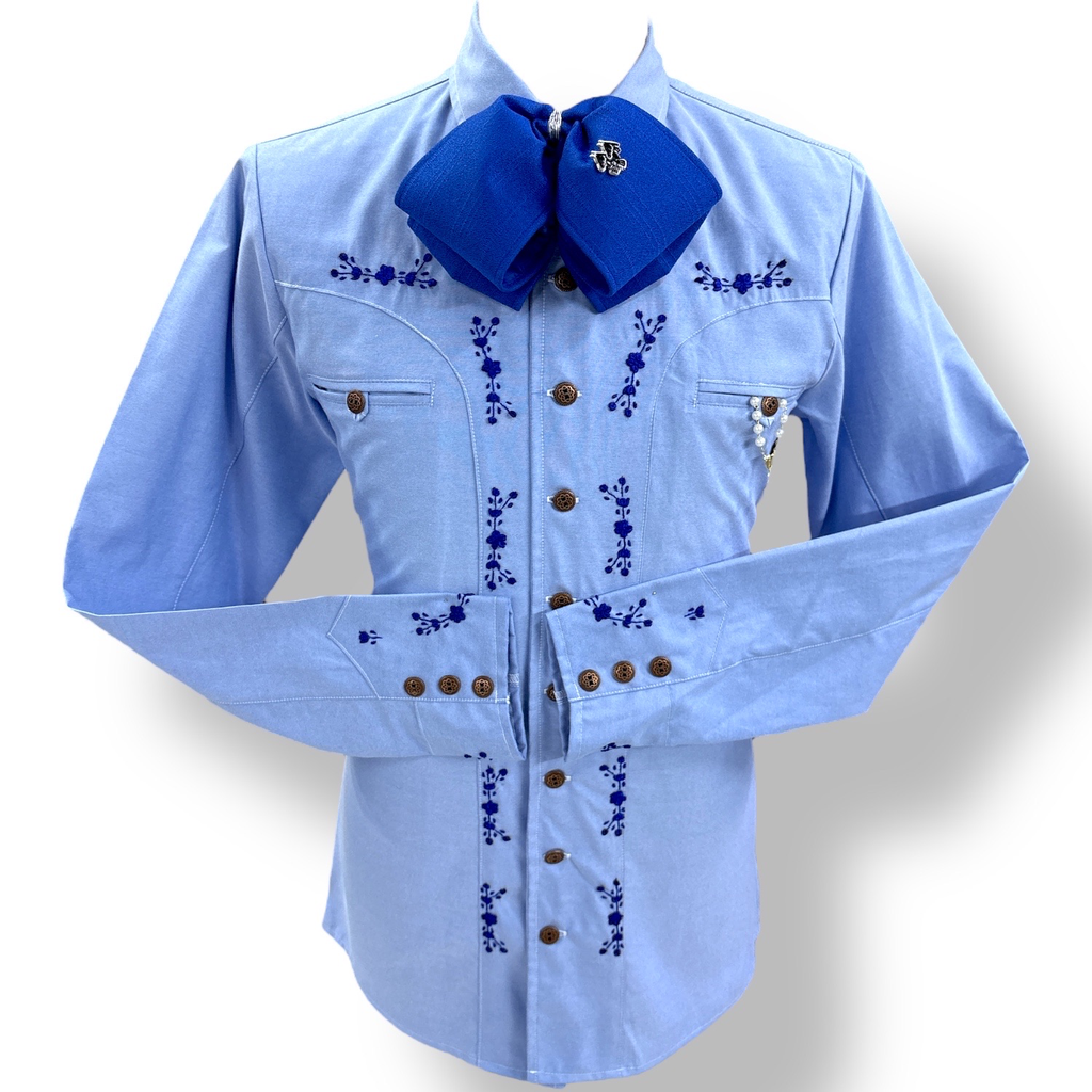 CAMISA BORDADO ROCOCO TALLA 30  (Opción 2)
