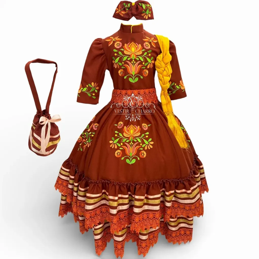 VESTIDO ESCARAMUZA TALLA 8