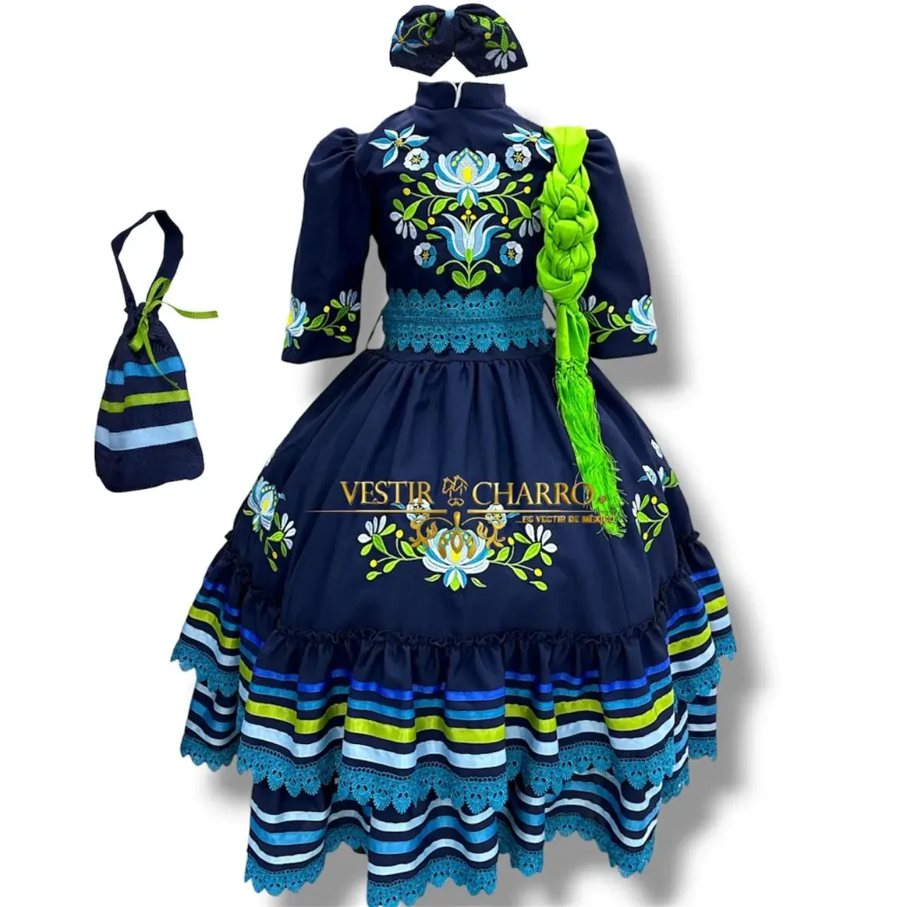 VESTIDO ESCARAMUZA TALLA 8