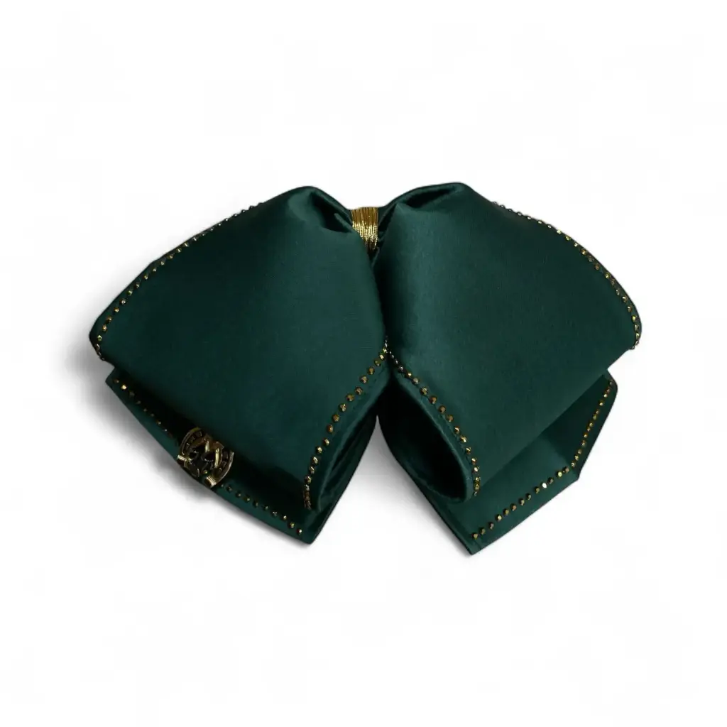 MOÑO VERDE LISO CON PIEDRAS ADULTO 