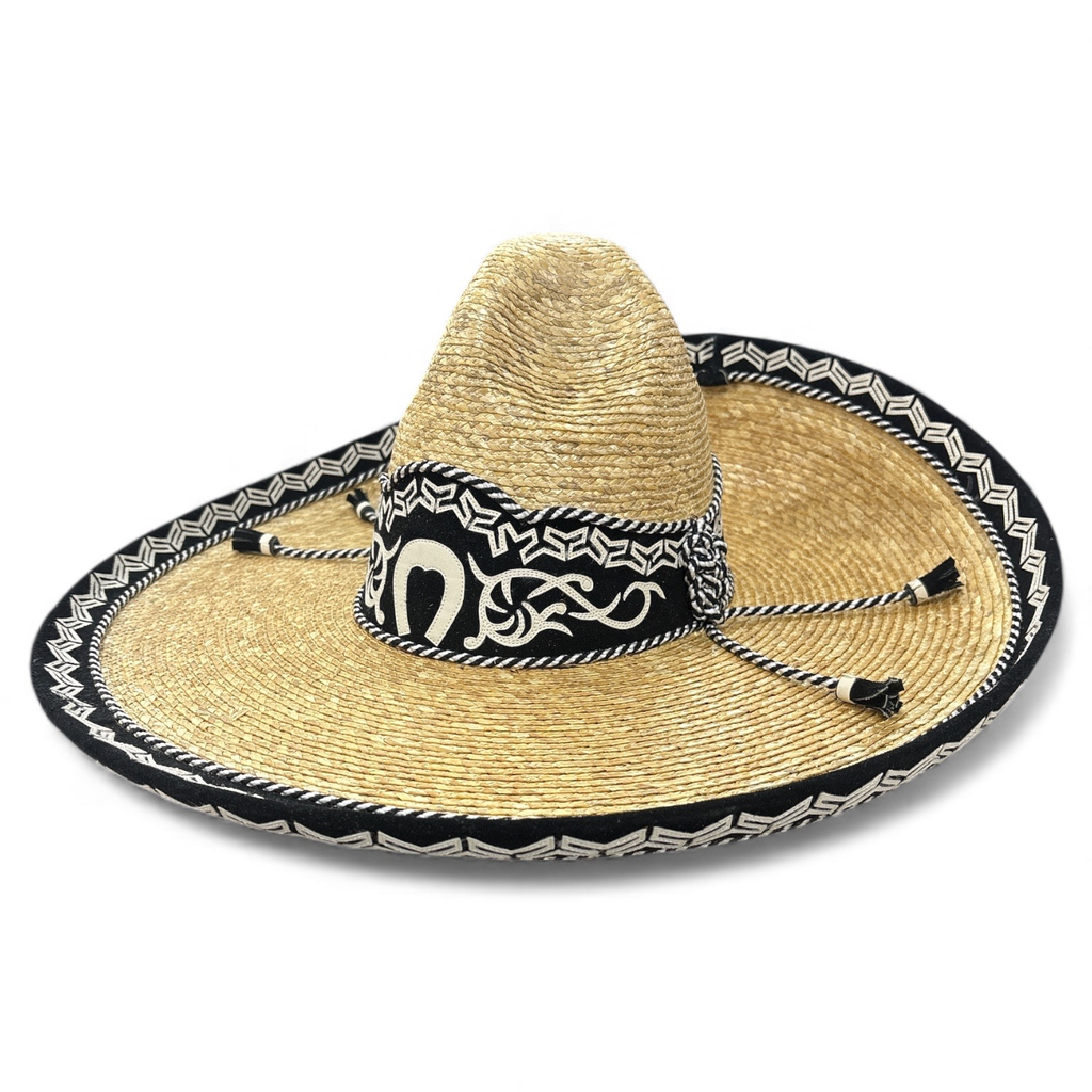 SOMBRERO PALMA CON TOQUILLA Y GALON T55 (Opción 1)