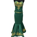 VESTIDO CORTE SIRENA CON CORSET 