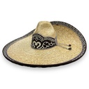 SOMBRERO PALMA GALON Y TOQ ADULTO T58