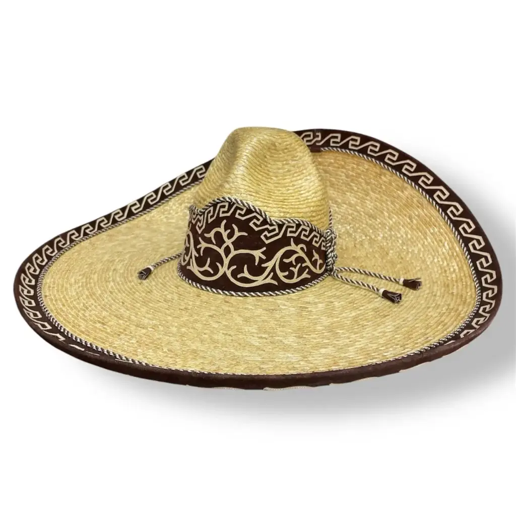 SOMBRERO PALMA GALON Y TOQ ADULTO T59