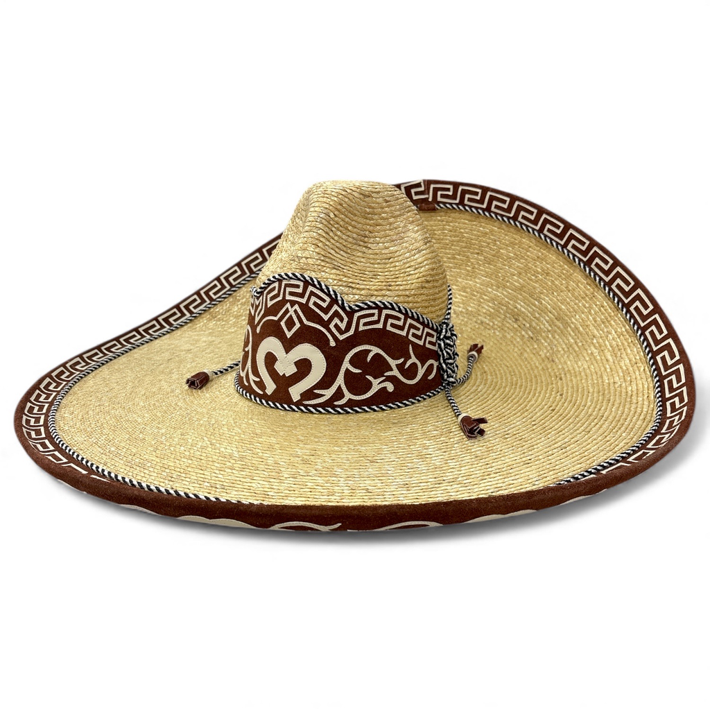 SOMBRERO PALMA GALON Y TOQ ADULTO T59