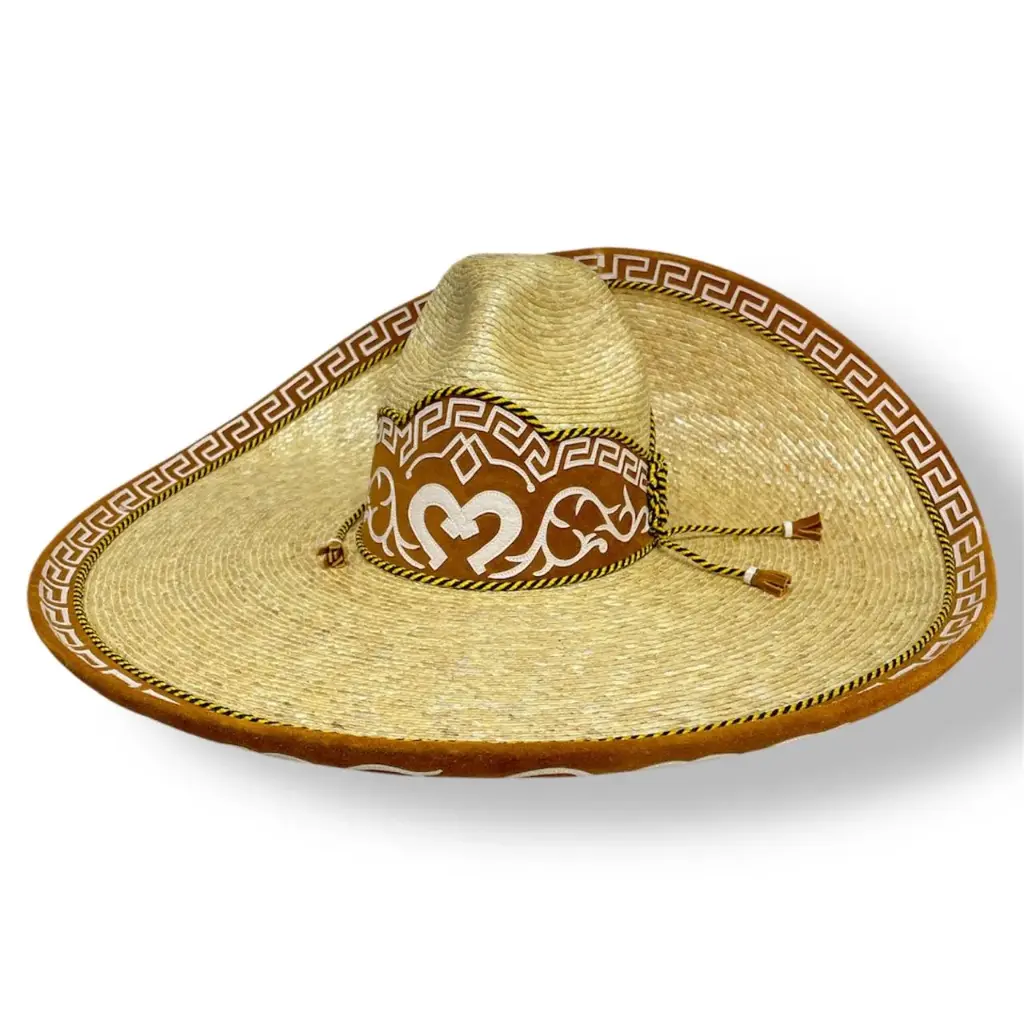 SOMBRERO PALMA GALON Y TOQ ADULTO T57
