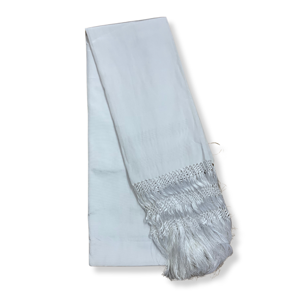 REBOZO FINO Y TEJIDO (Blanco)