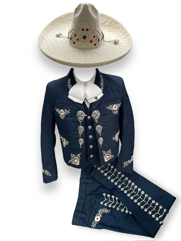 TRAJE AZUL BDADO CANUTILLO MED 34X30 GALA COMPLETA