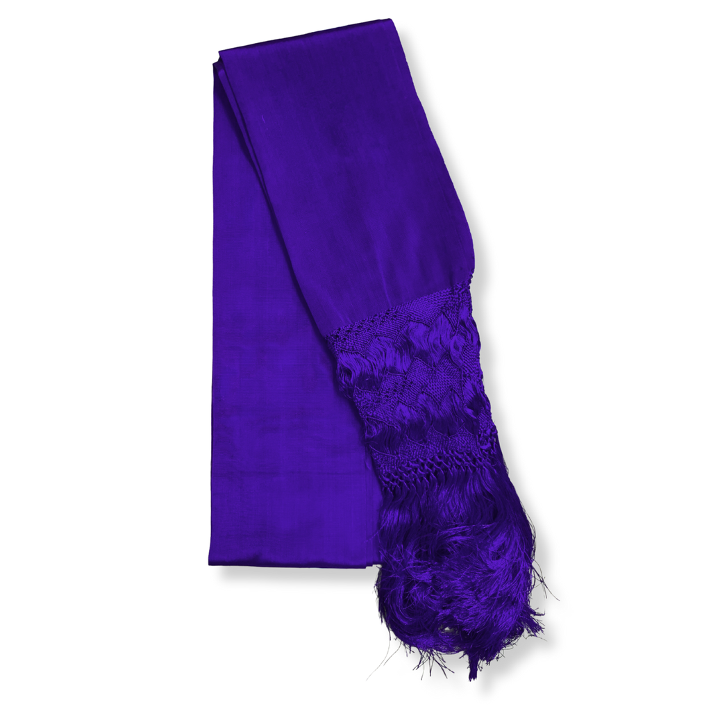 REBOZO FINO Y TEJIDO (Morado)