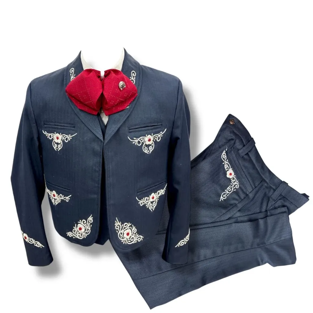 TRAJE CANUTILLO AZUL  GALA COMPLETA TALLA M, 36X34