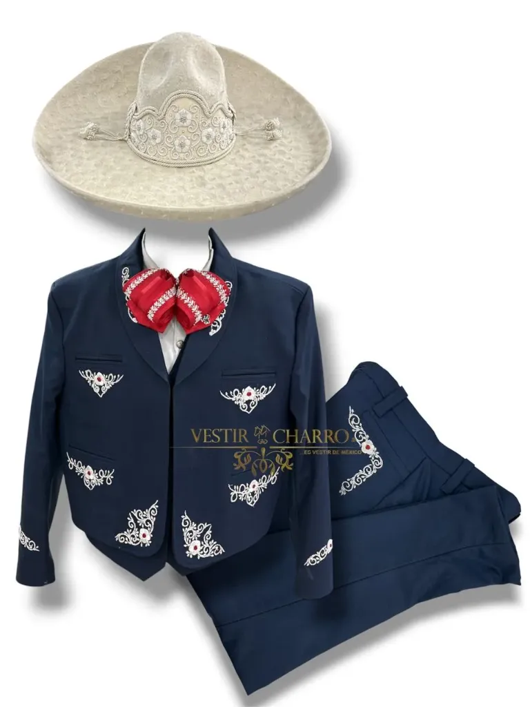 TRAJE CANUTILLO AZUL  GALA COMPLETA TALLA XXL, 38X32