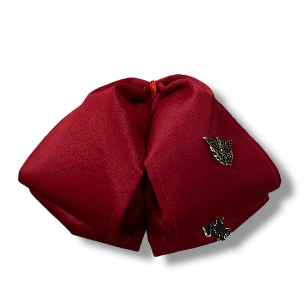 MOÑO ROJO LISO NIÑO 8-10  (Opción 3)