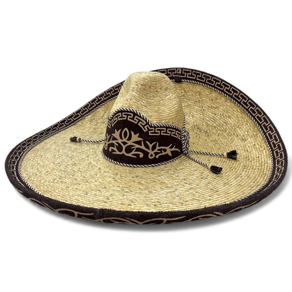 SOMBRERO PALMA GALON Y TOQ ADULTO T56