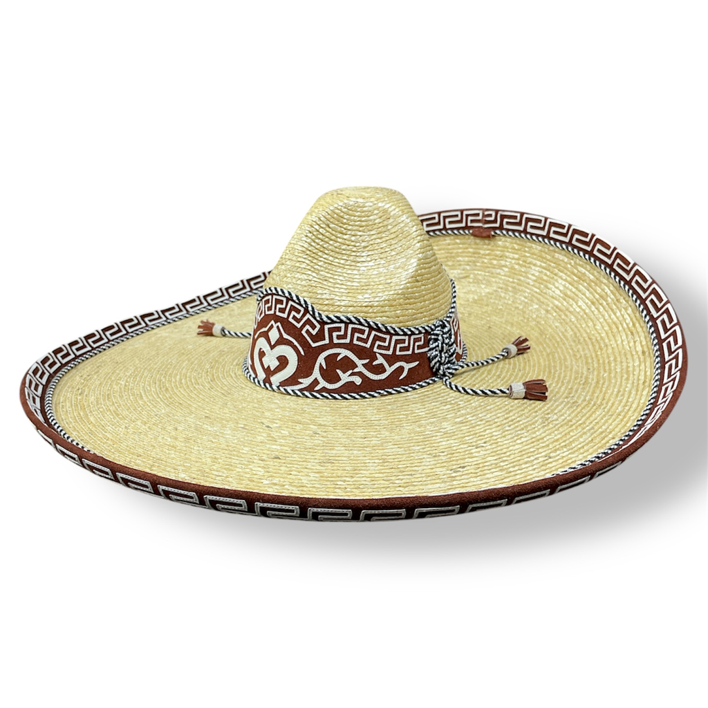 SOMBRERO PALMA GALON Y TOQ ADULTO T56
