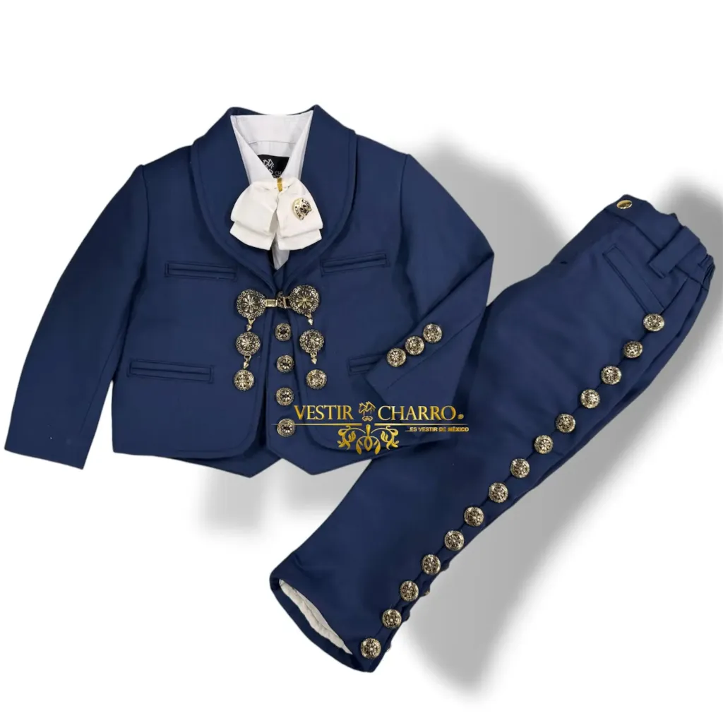 01 TRAJE NIÑO AZUL TALLA 2, PANTALON 2 LISO GALA COMPLETA ECONOMICA