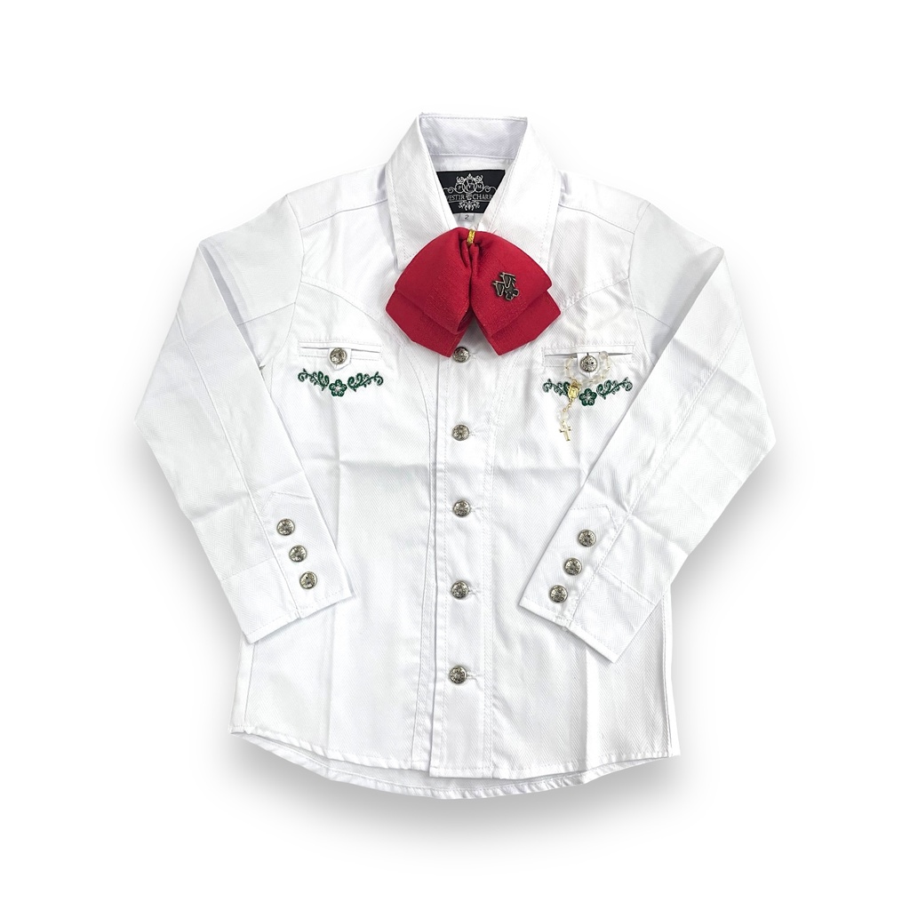 CAMISA BORDADO EN BOLSA NIÑO (2, Opción 1)