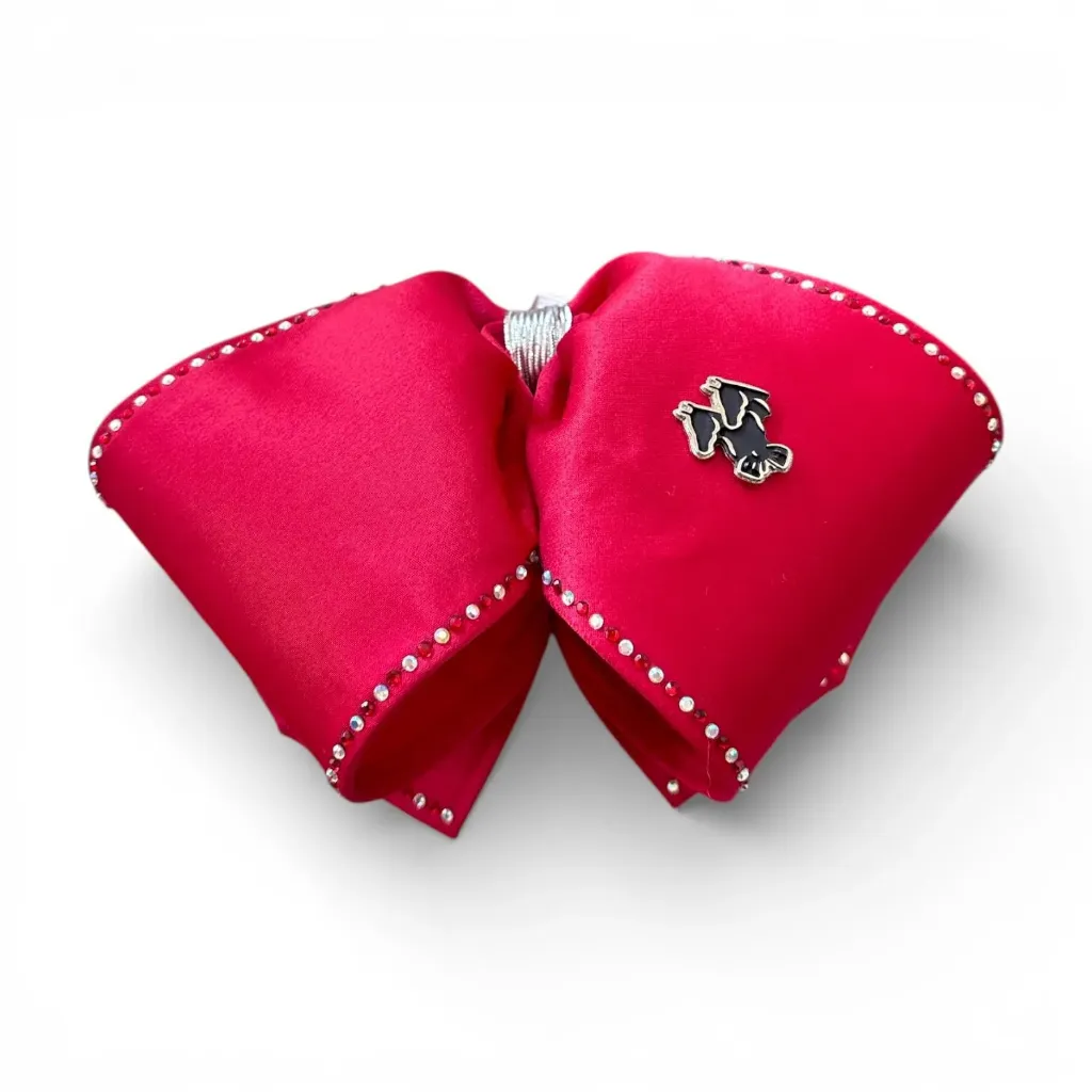 MOÑO ROJO CON PIEDRAS ADULTO