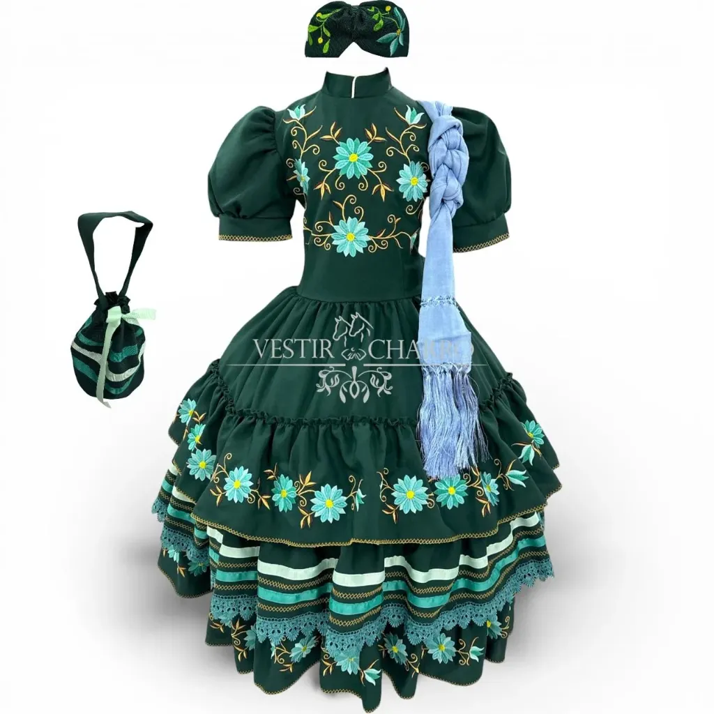 VESTIDO ESCARAMUZA TALLA 8