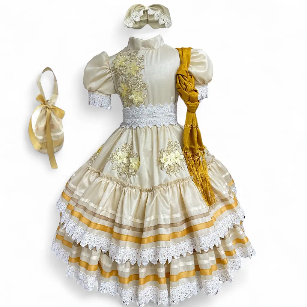 VESTIDO ESCARAMUZA TALLA 8