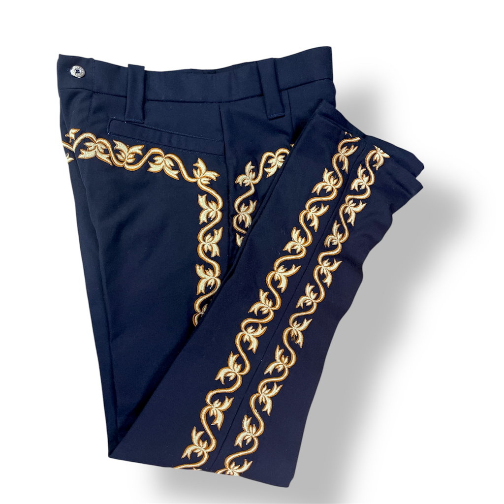 PANTALON BORDADO EN HILO ADULTO