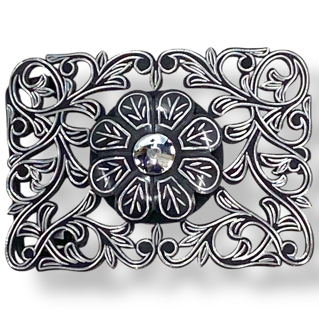 HEBILLA RESACADA PAVONADA NEGRA