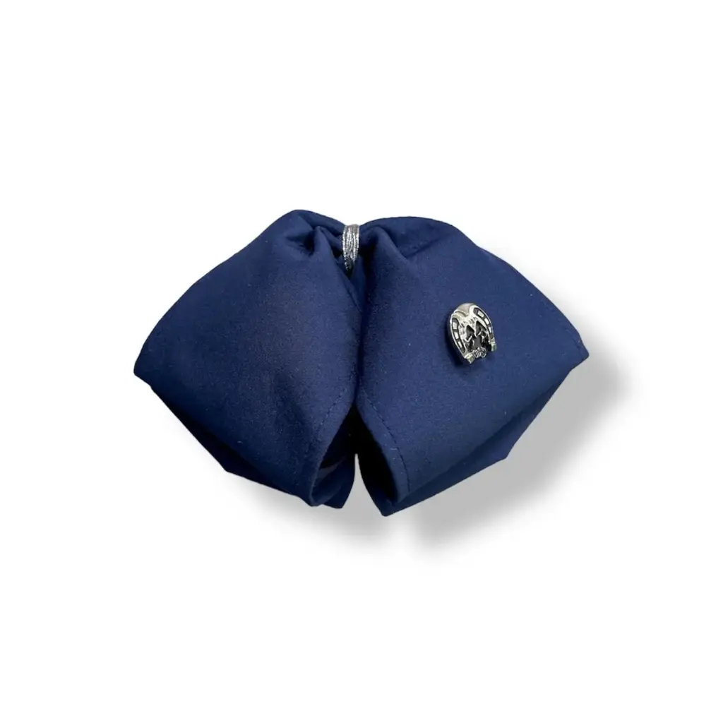 MOÑO AZUL MARINO LISO JUVENIL